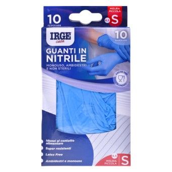 LUVAS NITR  AZUL S 10UN FARMALINE CX24