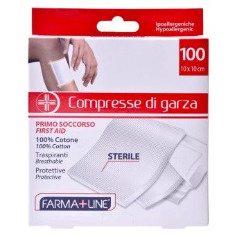 COMPR GAZE  EST 10X10 FARMALINE