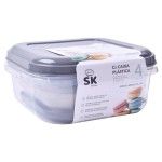 SET 4 CAIXAS QUAD C/TAMPA 645-03SK CX24