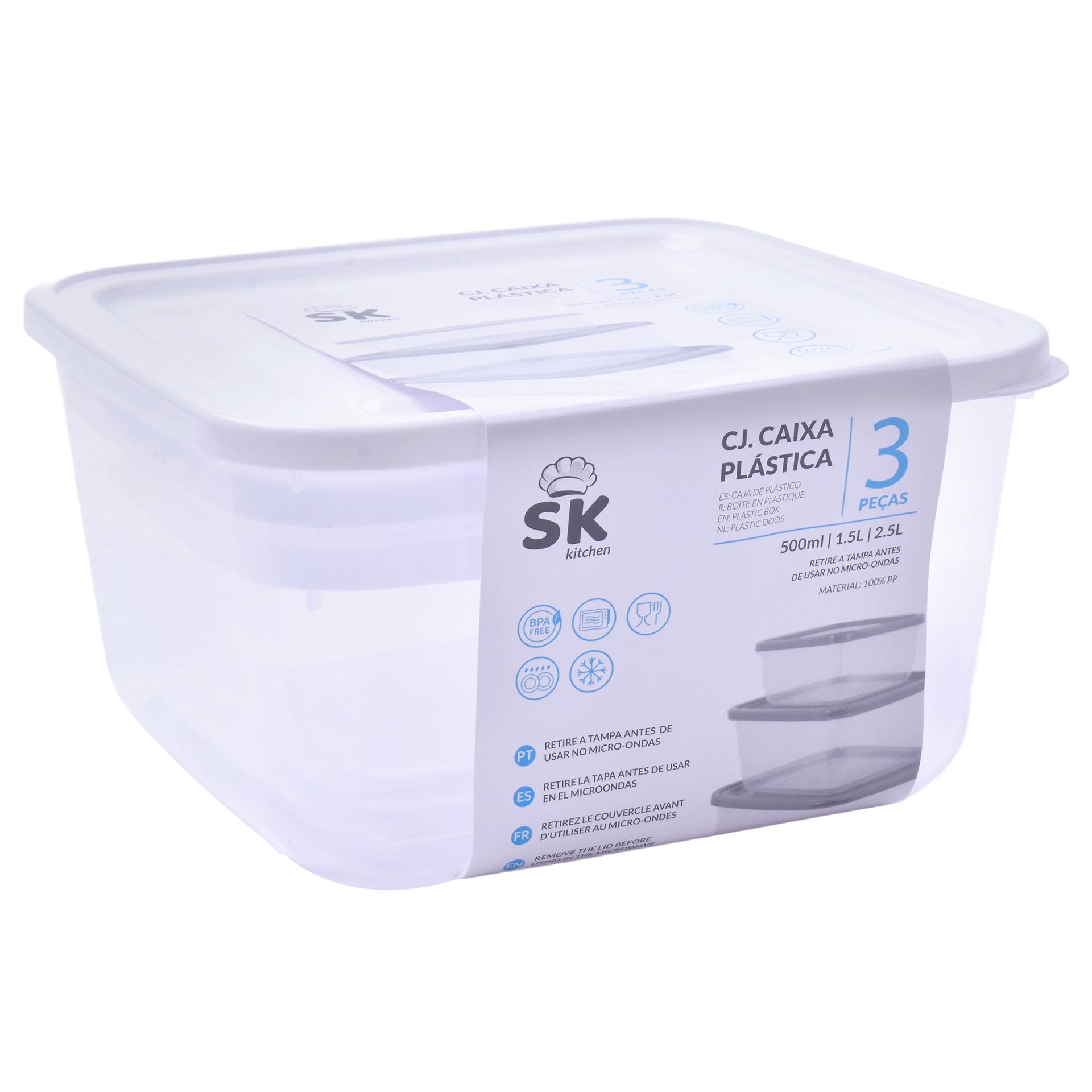 SET 3 CAIXAS QUAD C/TAMPA 645-05 SK CX24 SET 3 CAIXAS QUAD C/TAMPA 645-05 SK CX24