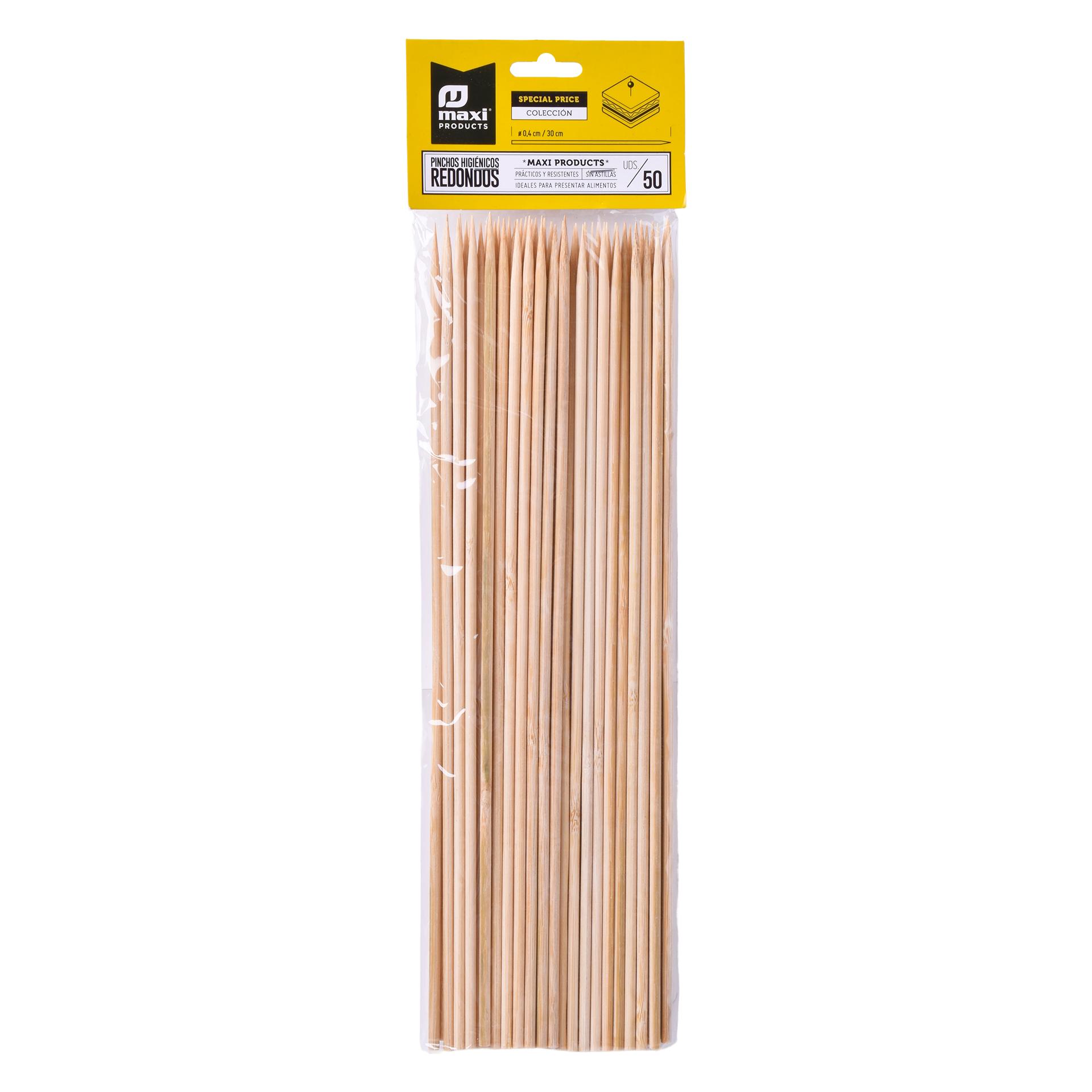 ESPETOS BAMBU 30CM EXTRA 50UNI ESPETOS BAMBU 30CM EXTRA 50UNI