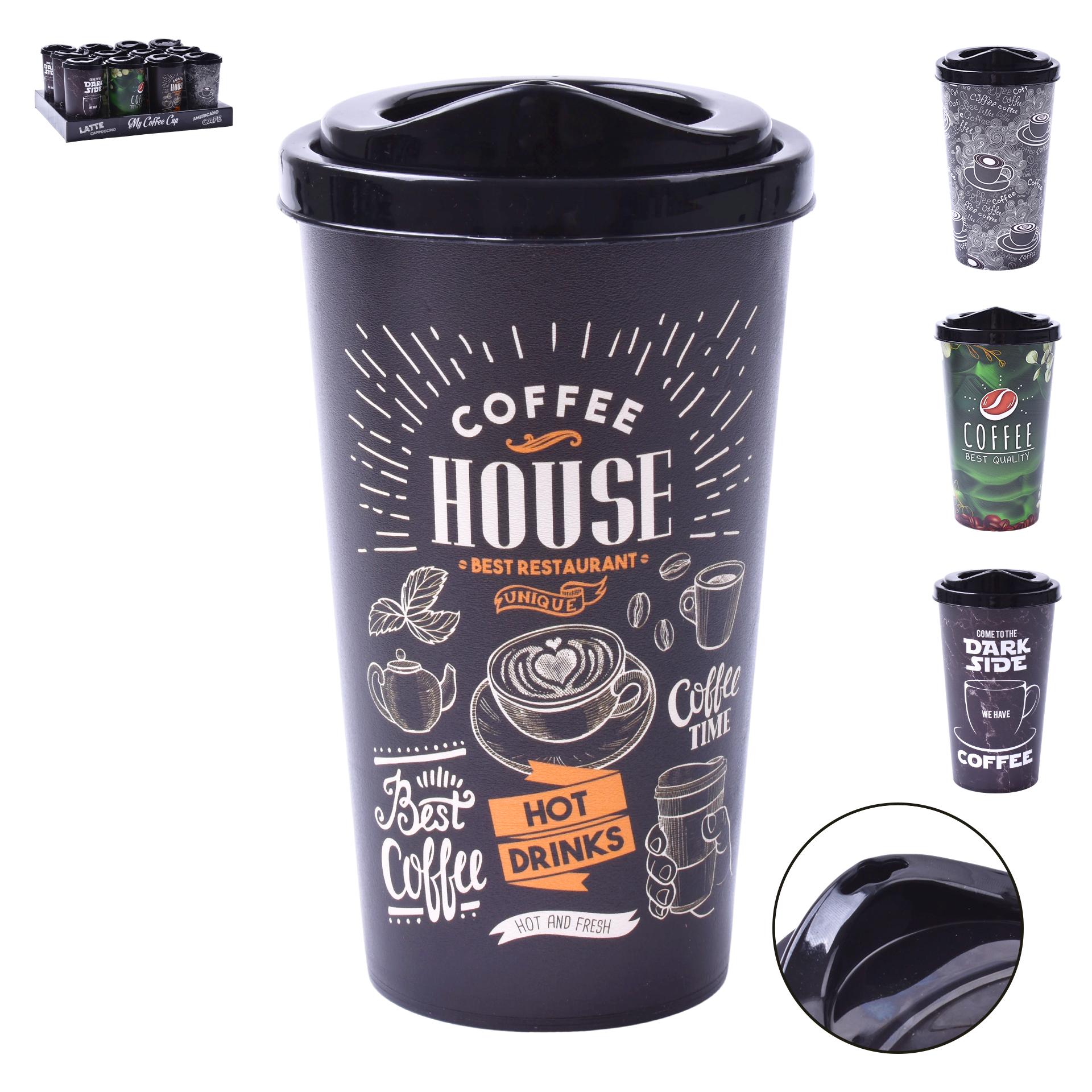 COPO CAFÉ PLASTICO 650ML AP-9220 CX24 COPO CAFÉ PLASTICO 650ML AP-9220 CX24