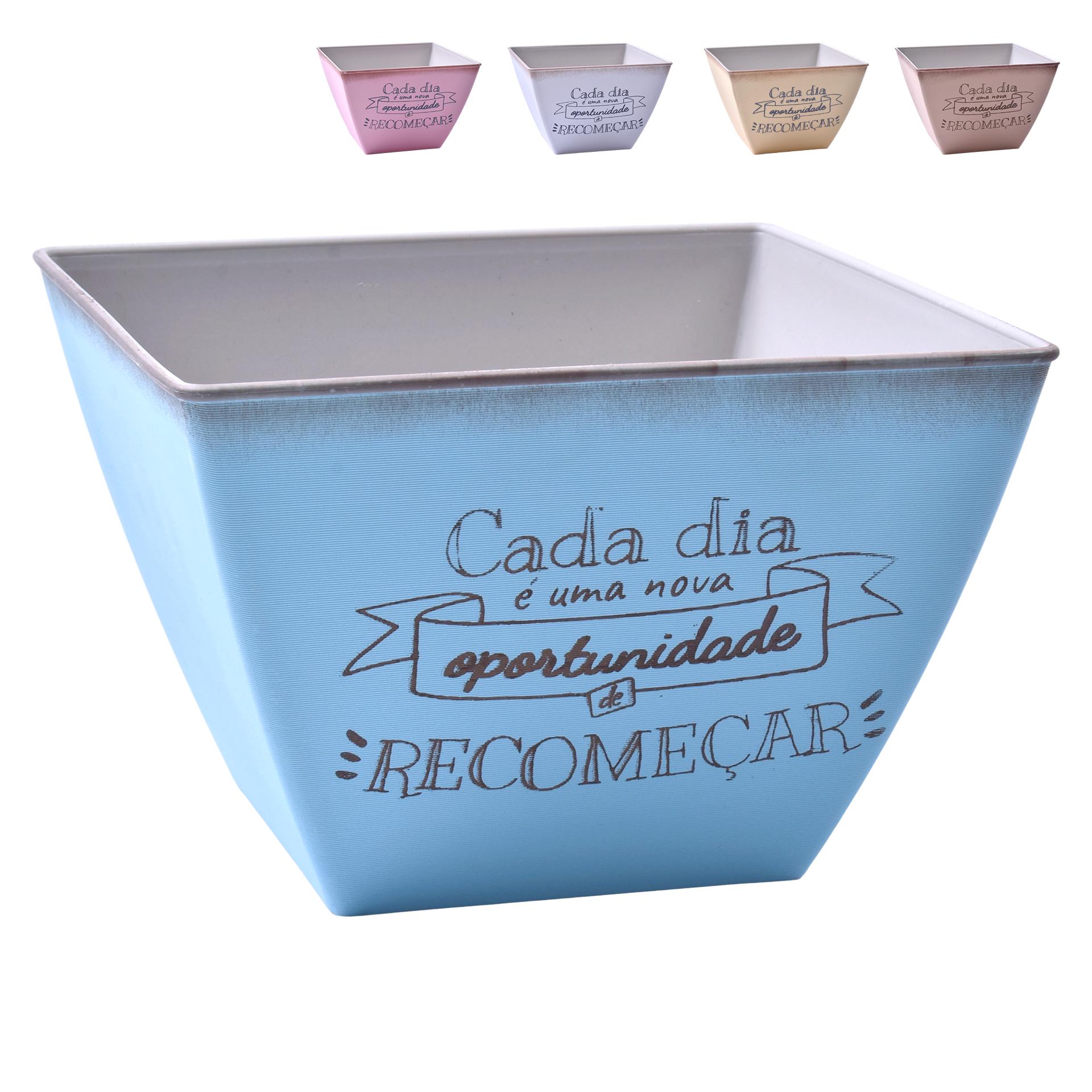 VASO PLT QUAD 18X18X13CM 0428-05B CX36 VASO PLT QUAD 18X18X13CM 0428-05B CX36