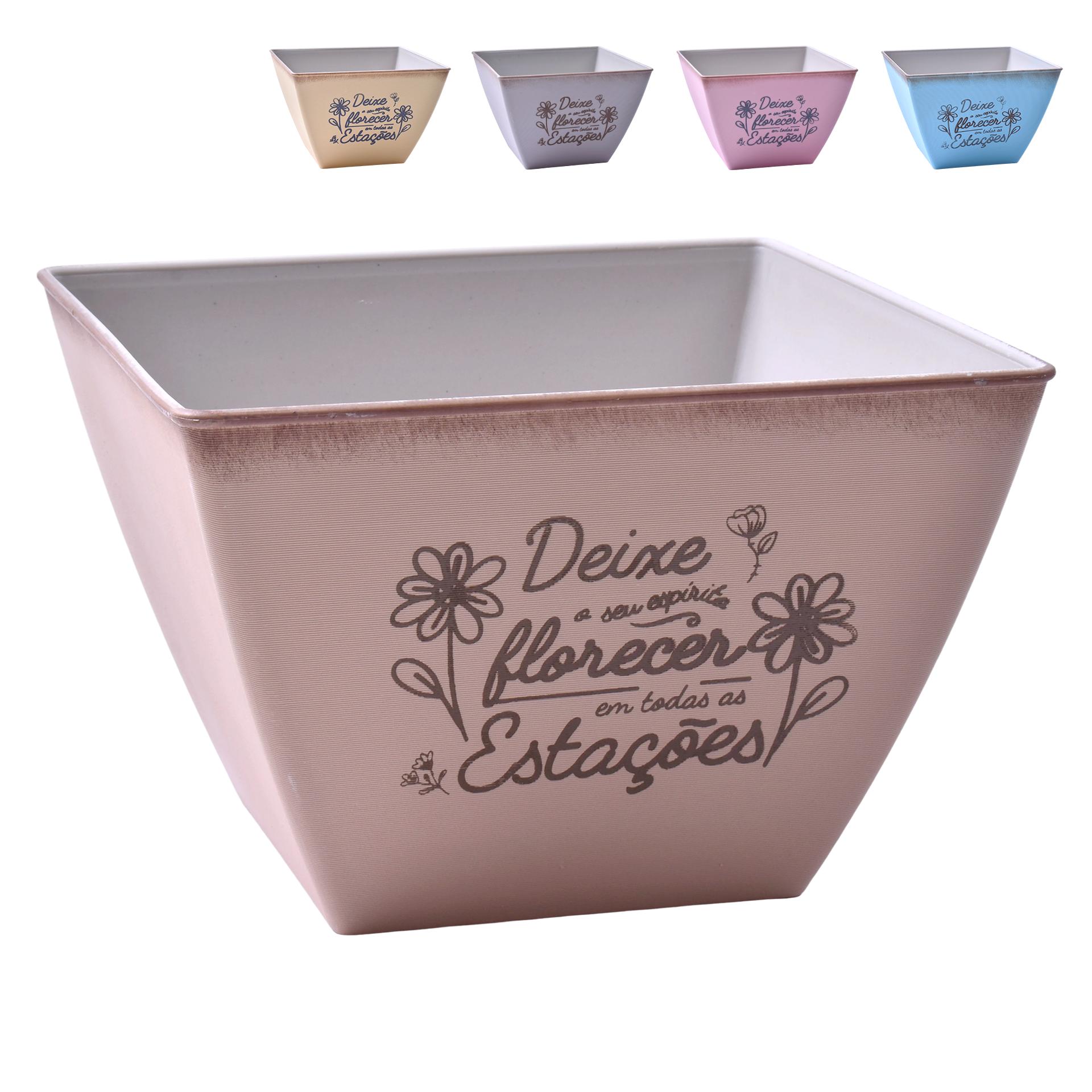 VASO PLT QUAD 18X18X13CM 0428-05A CX36 VASO PLT QUAD 18X18X13CM 0428-05A CX36