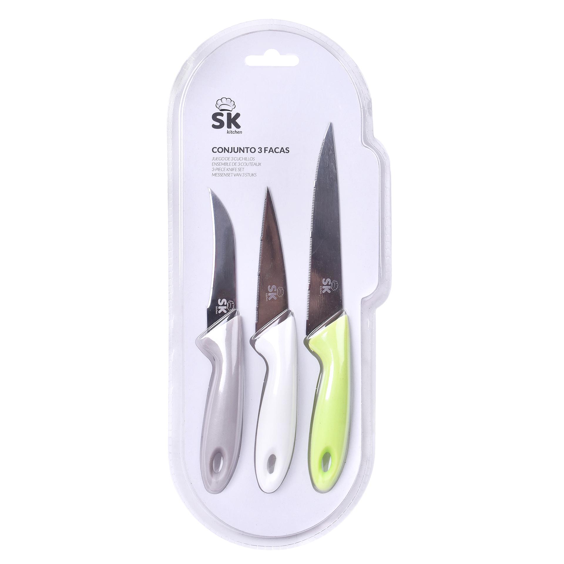 CONJ 3 FACAS SK-C-804-426 CX96 CONJ 3 FACAS SK-C-804-426 CX96