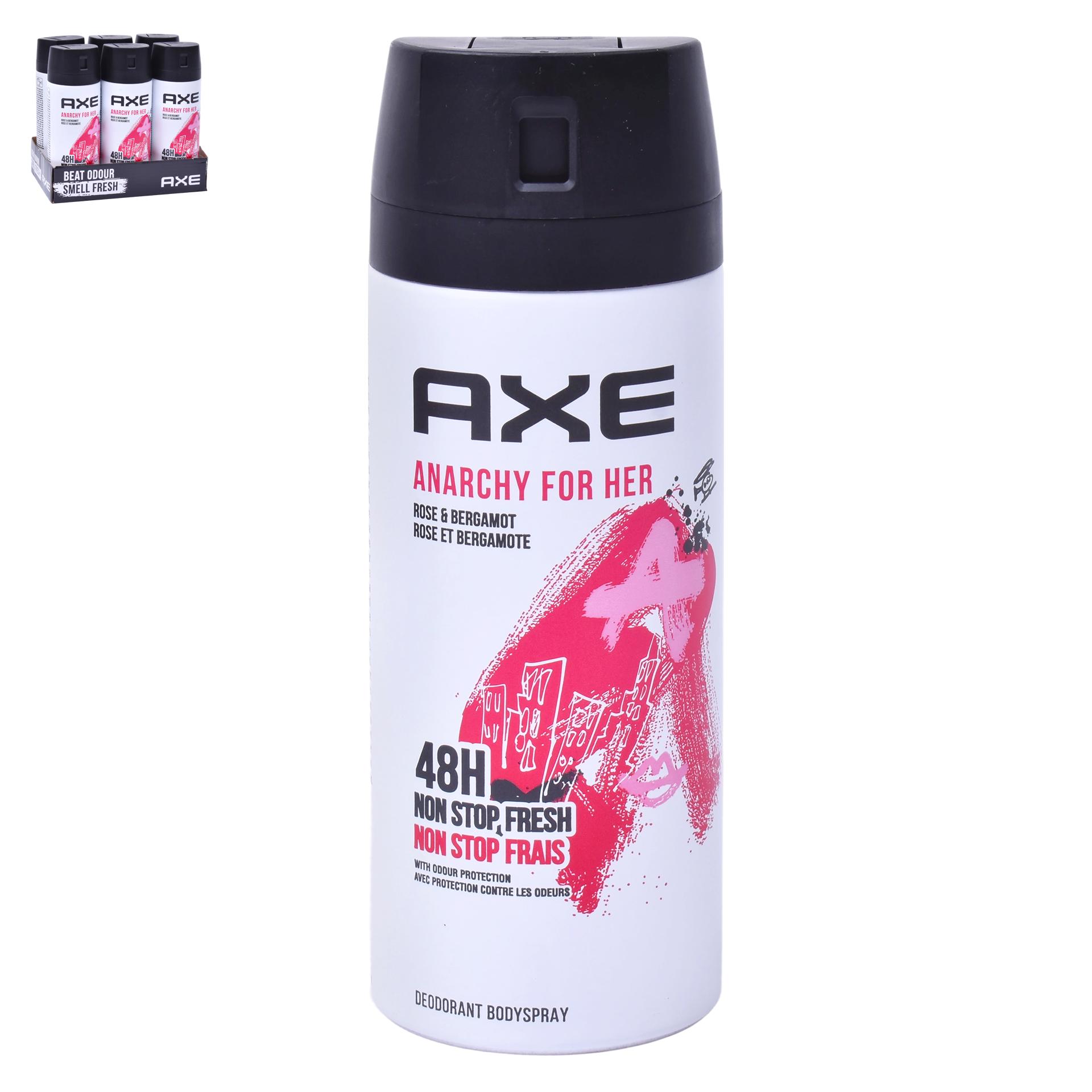 AXE DEO SPRAY 150ML ANARCHY FOR HER CX6 AXE DEO SPRAY 150ML ANARCHY FOR HER CX6