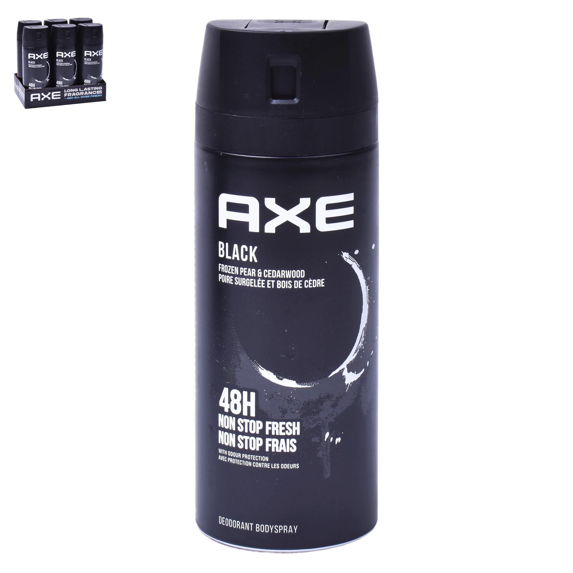 AXE DEO SPRAY 150ML BLACK CX6 AXE DEO SPRAY 150ML BLACK CX6