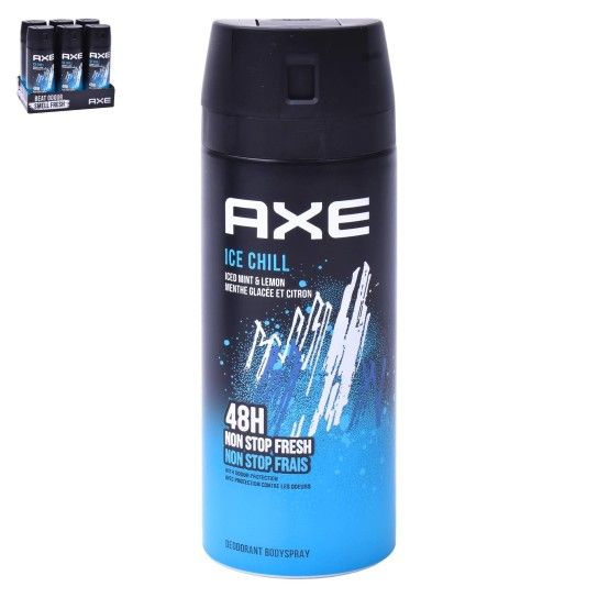 AXE DEO SPRAY 150ML ICE CHILL CX6