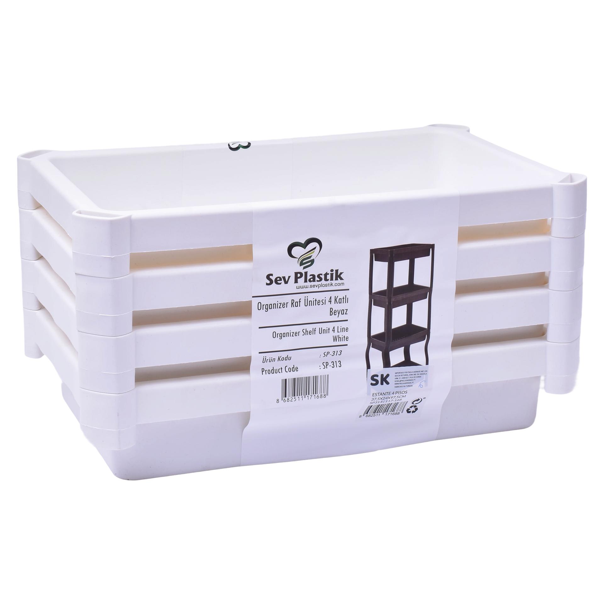 ESTANTE 4P 117-168/SP313 37,5X24X97,5 ESTANTE 4P 117-168/SP313 37,5X24X97,5