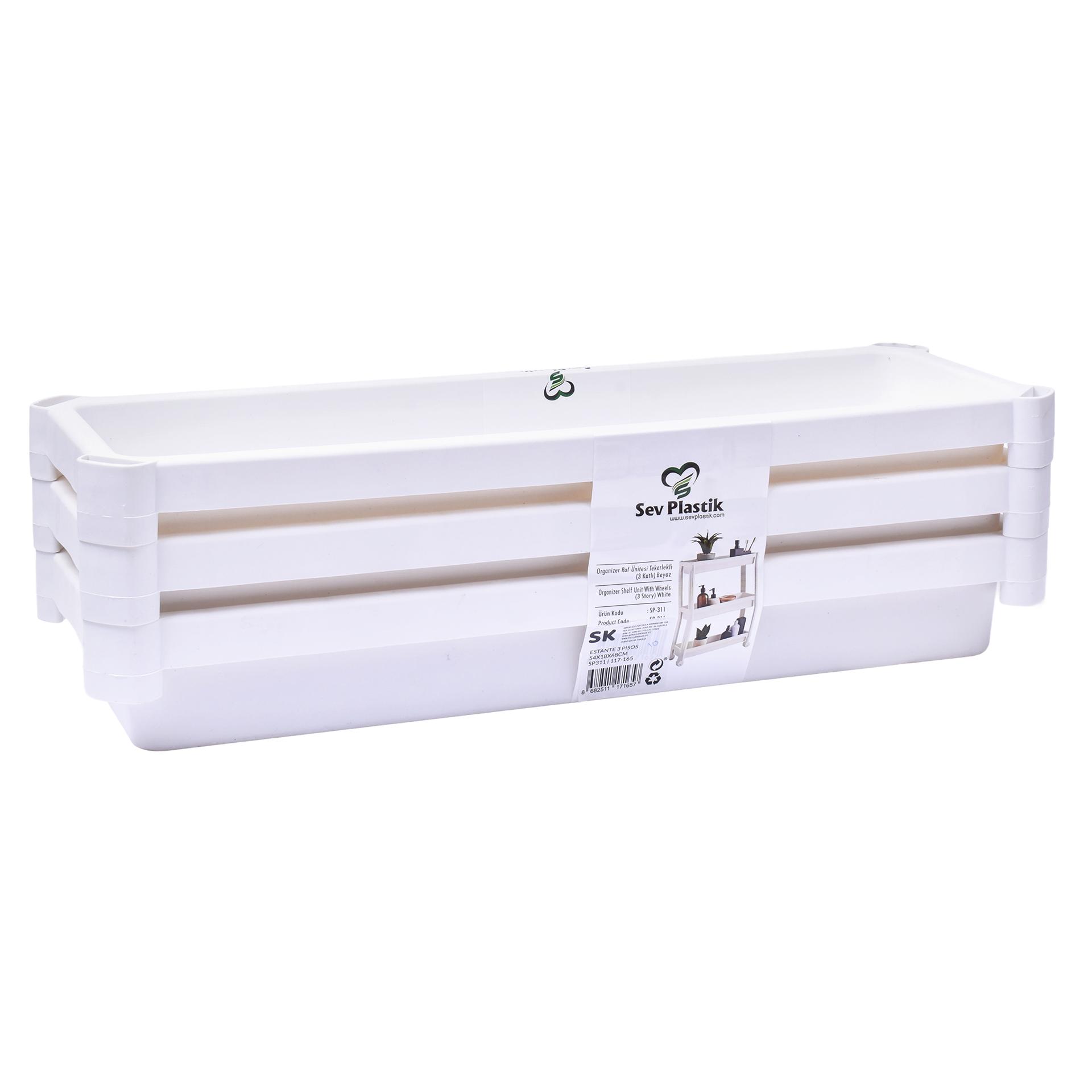 ESTANTE 3P PRT 117-165/SP311 54X18X68