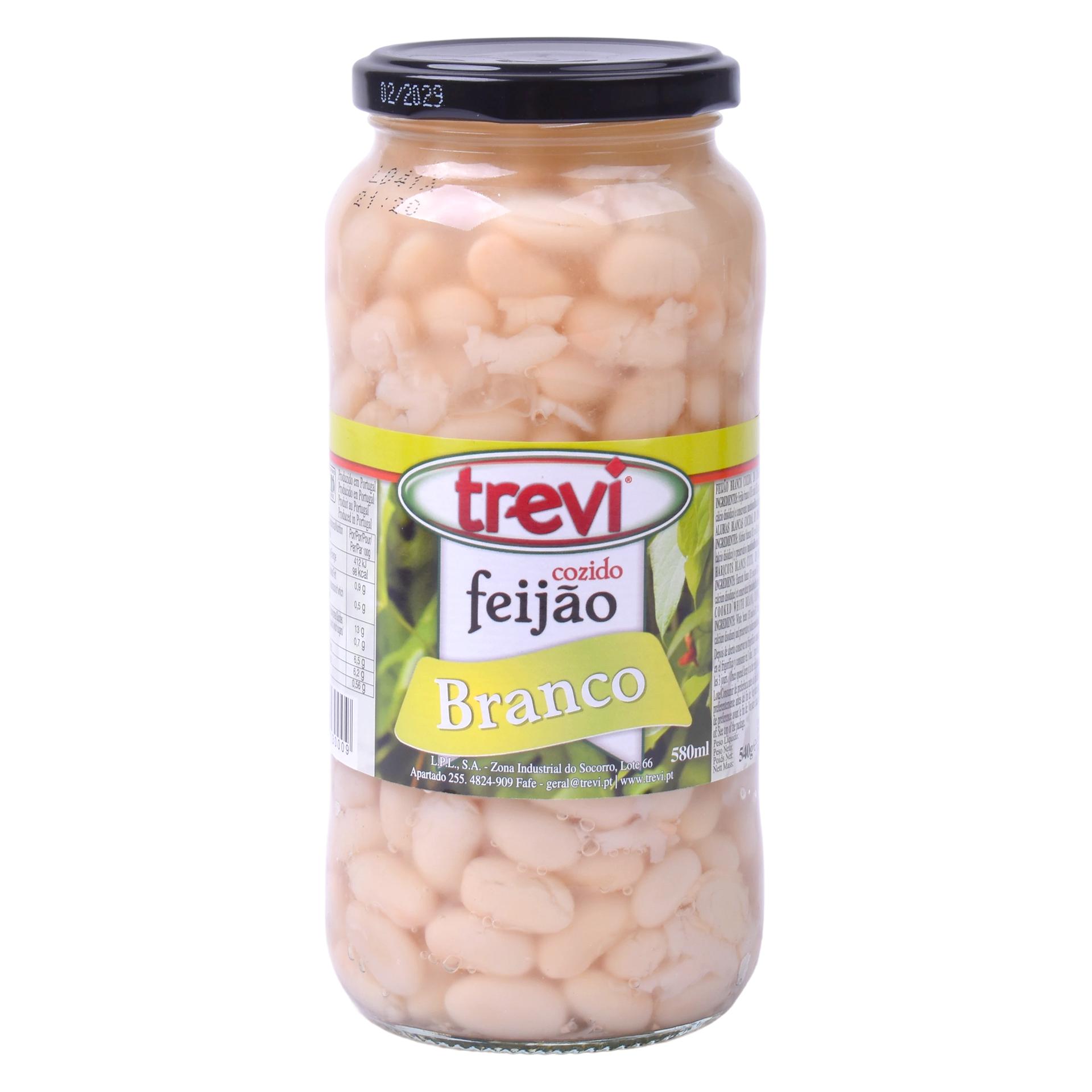 FEIJAO BRANCO COZIDO TREVI 540G FEIJAO BRANCO COZIDO TREVI 540G