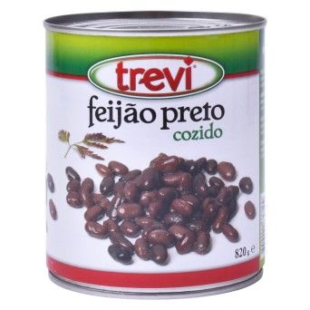 FEIJAO PRETO COZIDO 820G TREVI