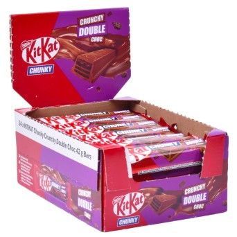 KIT KAT CHUNKY DOUBLE CHOCO 24X42G