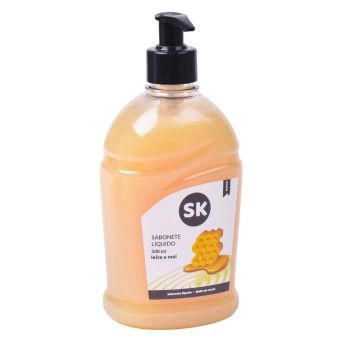 SABONETE LIQ. LEITE/MEL SK 500ML CX6