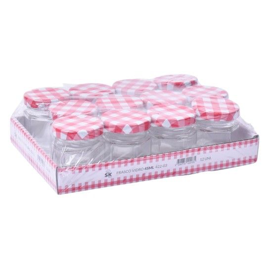 FRASCO VIDRO HEX 45ML 422-03 CX96 FRASCO VIDRO HEX 45ML 422-03 CX96