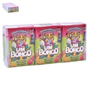 SUMO BONGO BANANA/MORANGO 8X3X200ML CX24