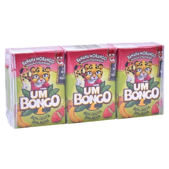 SUMO BONGO BANANA/MORANGO 8X3X200ML CX24 SUMO BONGO BANANA/MORANGO 8X3X200ML CX24