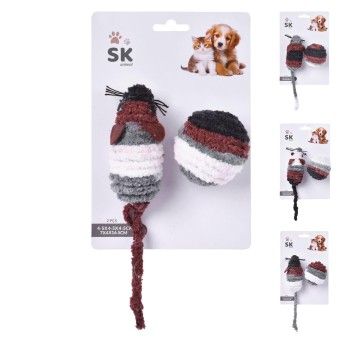 BRINQUEDO P/GATO 2PC SKPA 837-625 CX72