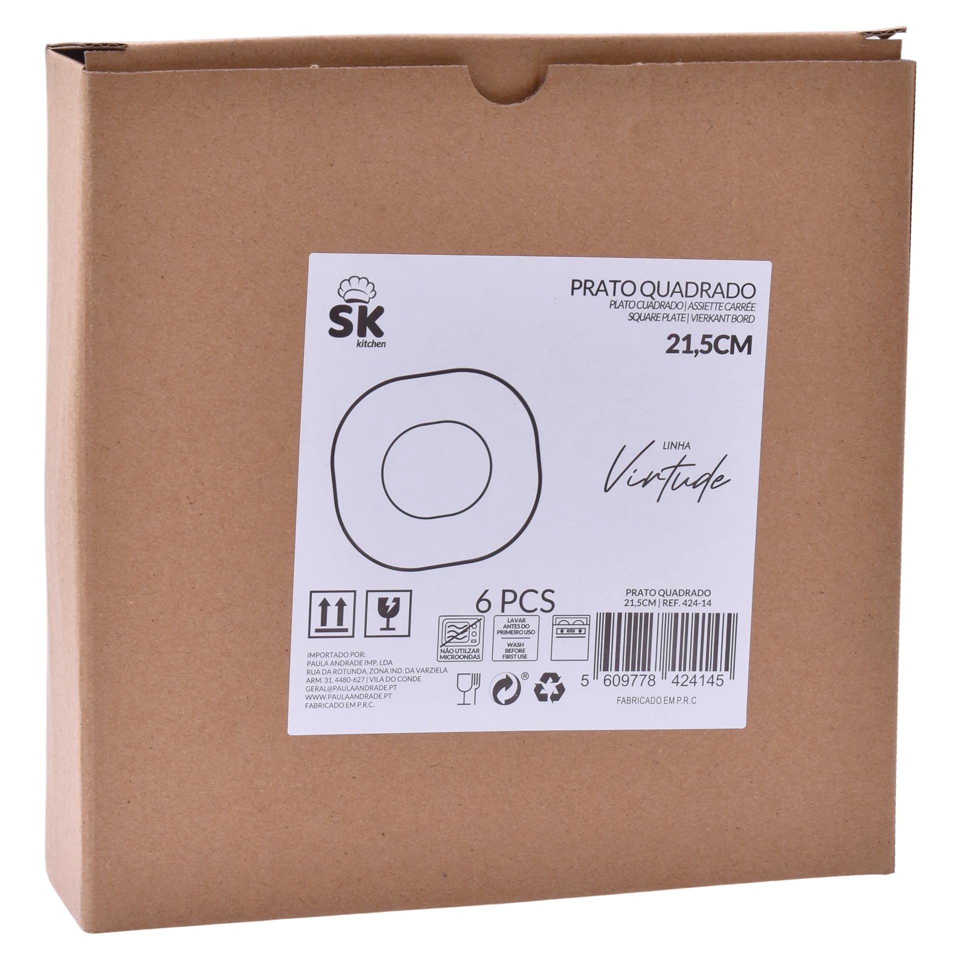 PRATO SOBREMESA VIRTUDE 22CM424-14 CX48 PRATO SOBREMESA VIRTUDE 22CM424-14 CX48
