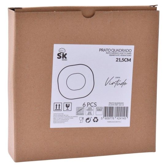 PRATO SOBREMESA VIRTUDE 22CM424-14 CX48 PRATO SOBREMESA VIRTUDE 22CM424-14 CX48
