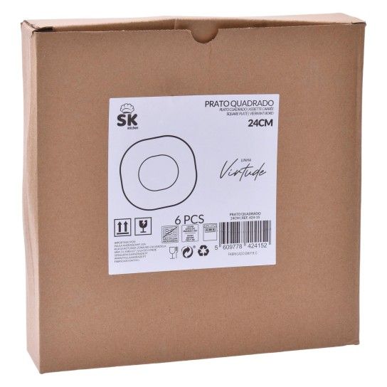 PRATO LADEIRO VIRTUDE 24CM 424-15 CX36 PRATO LADEIRO VIRTUDE 24CM 424-15 CX36