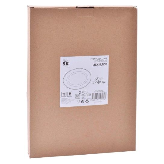 TRAVESSA OVAL EDEN 25X35,5CM 424-22 CX24