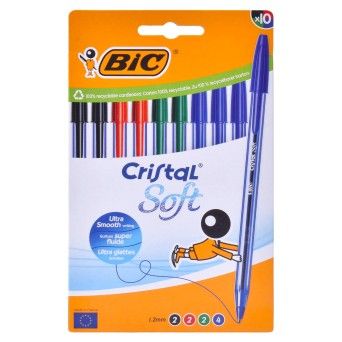CONJ 10 CANTEAS BIC CRISTAL SOFT