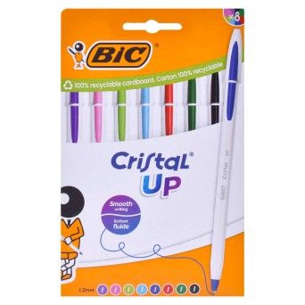 CONJ 8 CANTEAS BIC CRISTAL UP