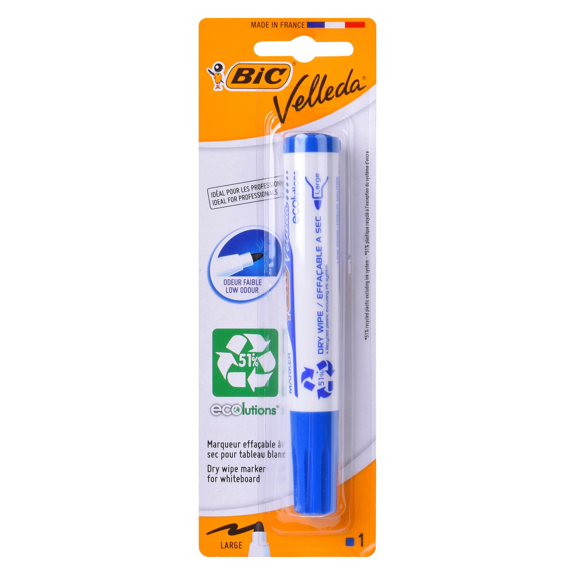 MARCADOR BIC VELLEDA AZUL ECO MARCADOR BIC VELLEDA AZUL ECO