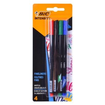CONJ 4 CANETA BIC INTENSITY FINE CLASS