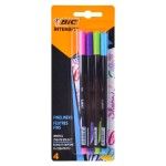 CONJ 4 CANETAS BIC INTENSITY FINE FUN CONJ 4 CANETAS BIC INTENSITY FINE FUN