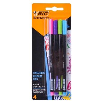 CONJ 4 CANETAS BIC INTENSITY FINE FUN