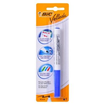 MARCADOR AZUL BIC VELLEDA