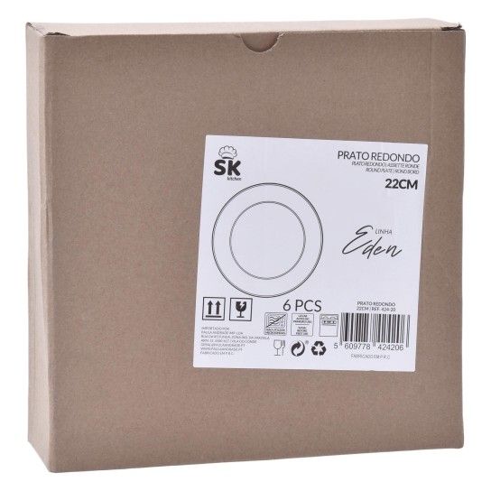 PRATO SOPA EDEN 22CM 424-20 CX48 PRATO SOPA EDEN 22CM 424-20 CX48