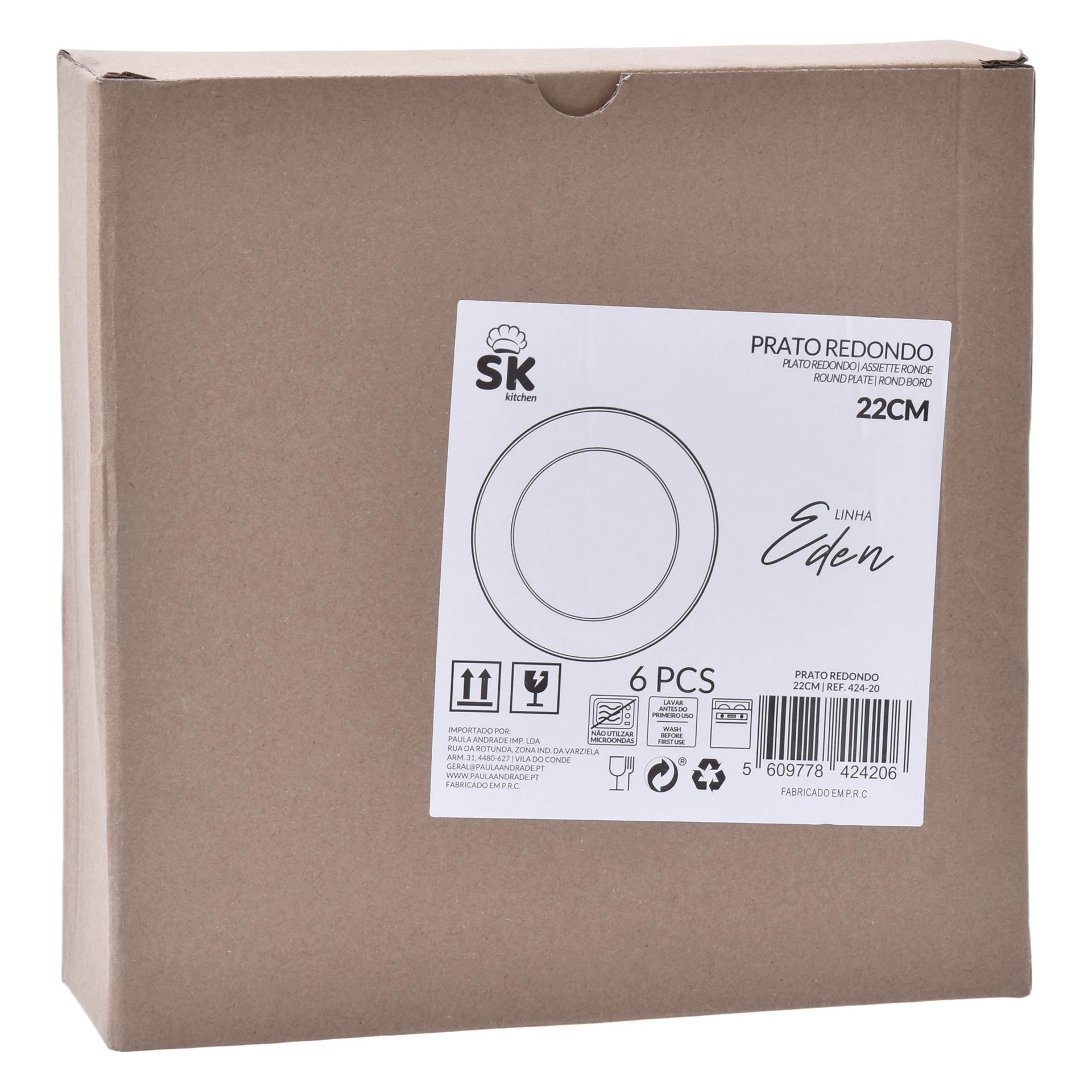 PRATO SOPA EDEN 22CM 424-20 CX48 PRATO SOPA EDEN 22CM 424-20 CX48