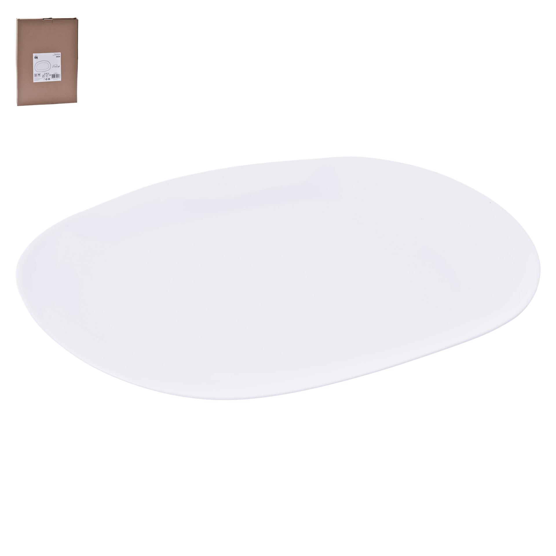 TRAVESSA BRANCA VIRTUDE 36CM 424-17 CX24 TRAVESSA BRANCA VIRTUDE 36CM 424-17 CX24