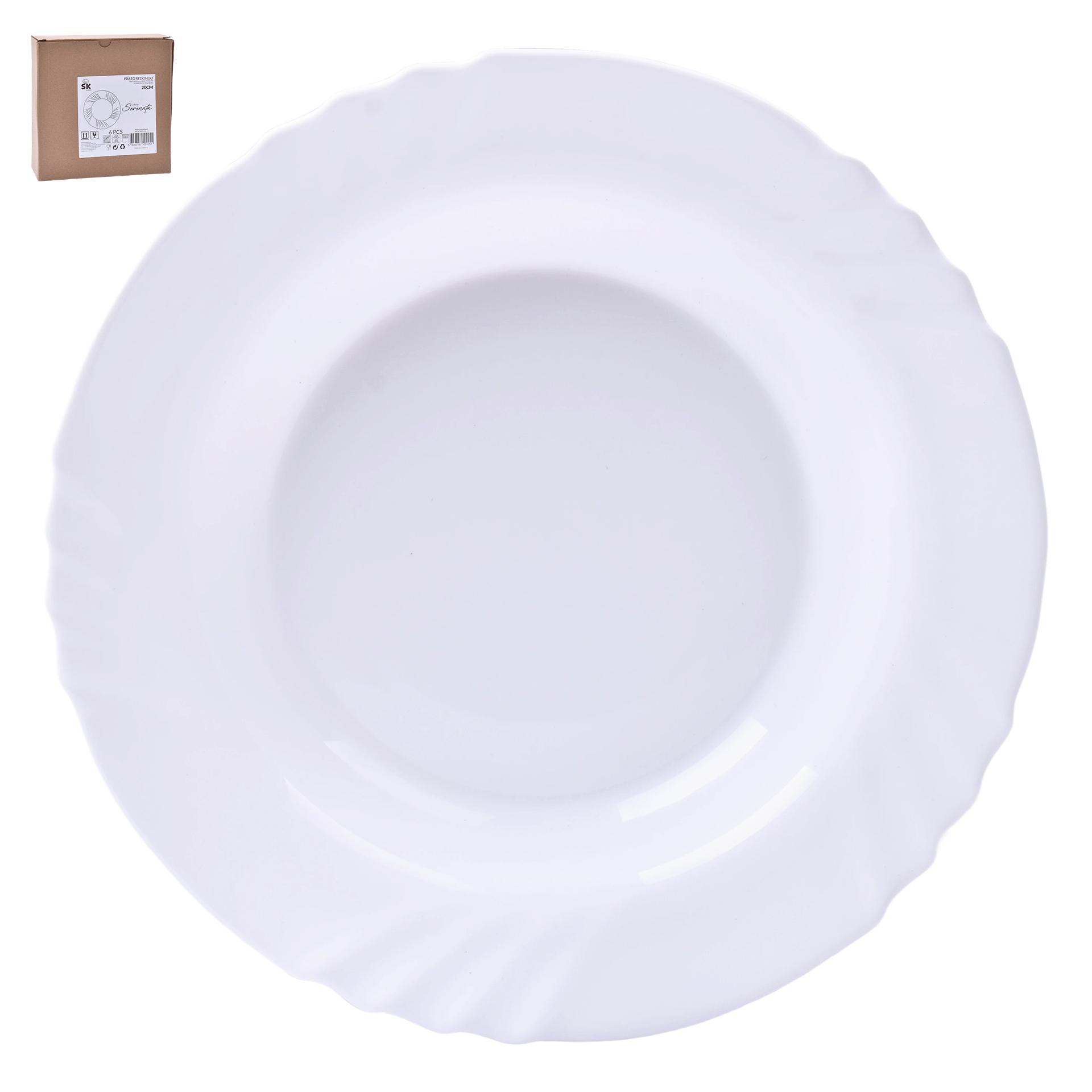 PRATO SOPA SERENATA 20CM 424-25 CX48 PRATO SOPA SERENATA 20CM 424-25 CX48