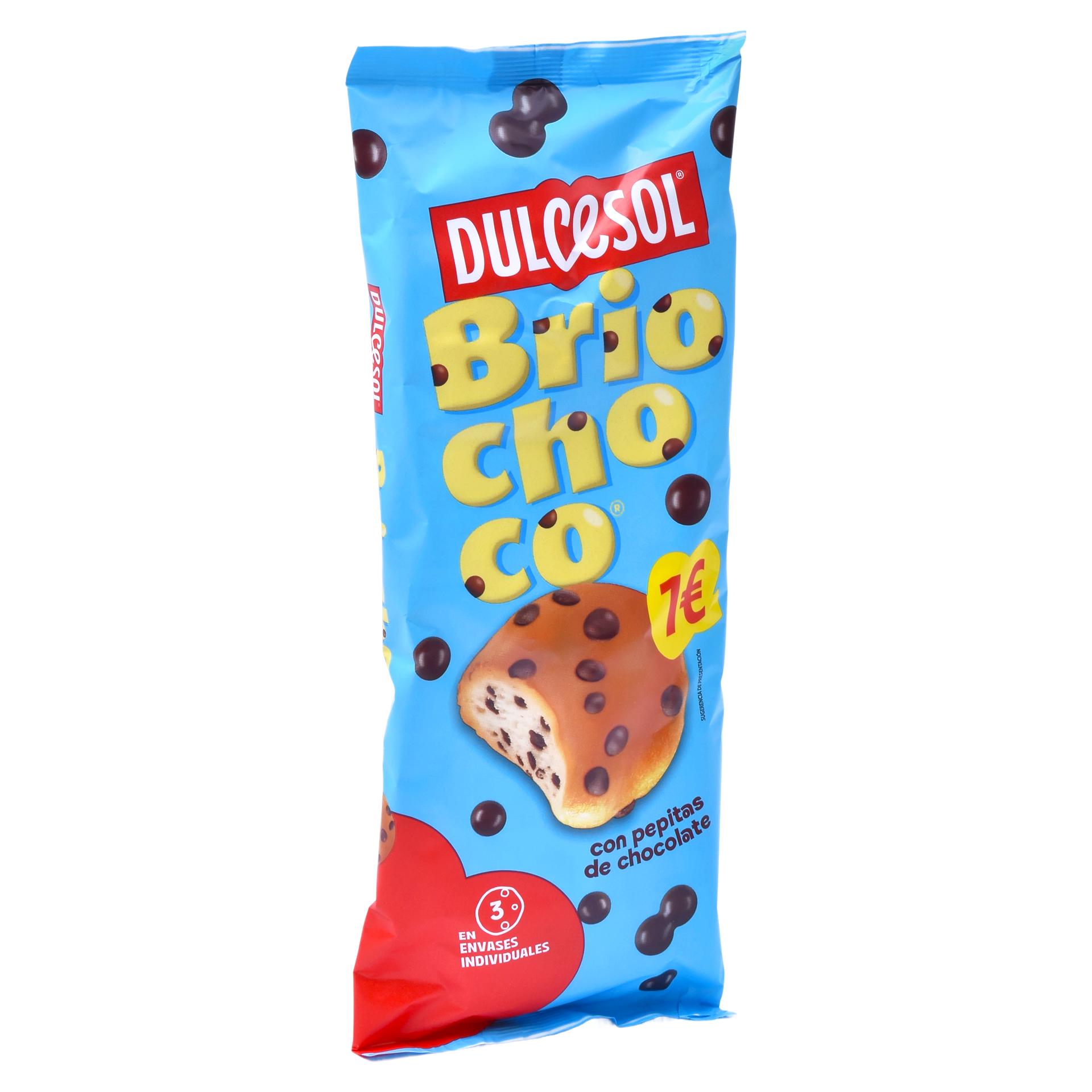 BRIOCHOCO C/PEPITAS 3UN 120G PV1