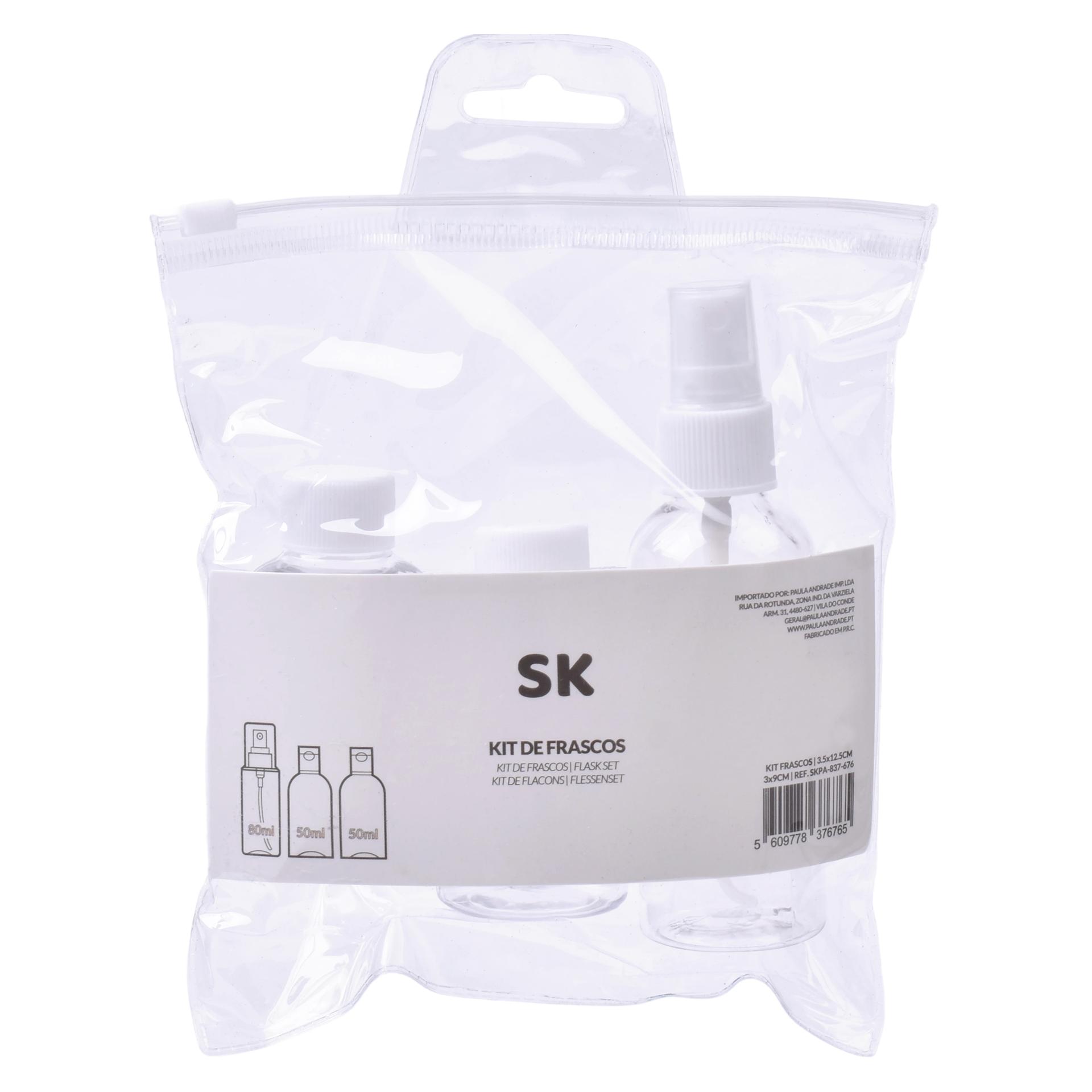 KIT FRASCO VIAGEM 3PC SKPA 837-676 CX48 KIT FRASCO VIAGEM 3PC SKPA 837-676 CX48
