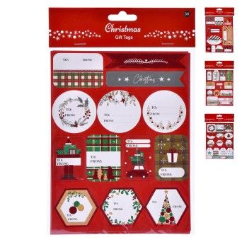 ETIQUETAS NATAL 3UN 15X20 1844-917 CX360