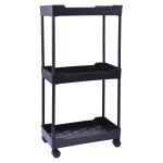 ESTANTE 3 PISOS C/RODA 71X40CM LV-403 CX8