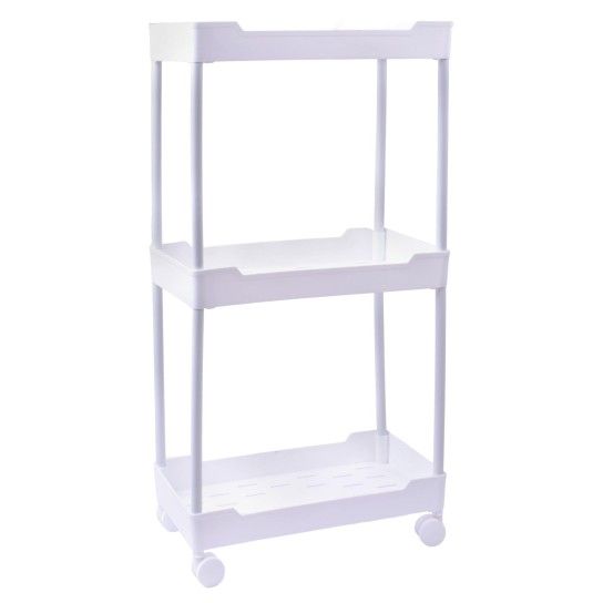 ESTANTE 3 PISOS C/RODA 71X40CM LV-403 CX8 ESTANTE 3 PISOS C/RODA 71X40CM LV-403 CX8