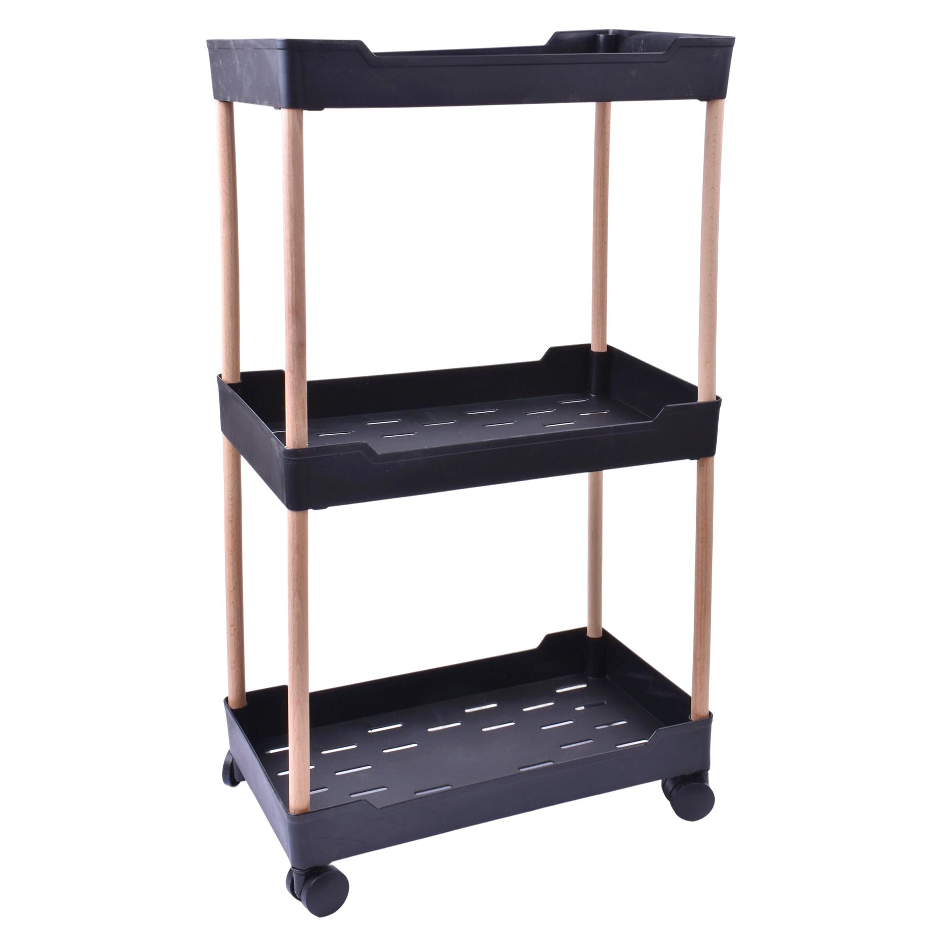 ESTANTE 3 PISOS C/RODA 71X40CM LV-413 CX8 ESTANTE 3 PISOS C/RODA 71X40CM LV-413 CX8
