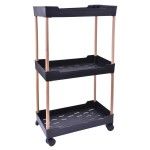 ESTANTE 3 PISOS C/RODA 71X40CM LV-413 CX8