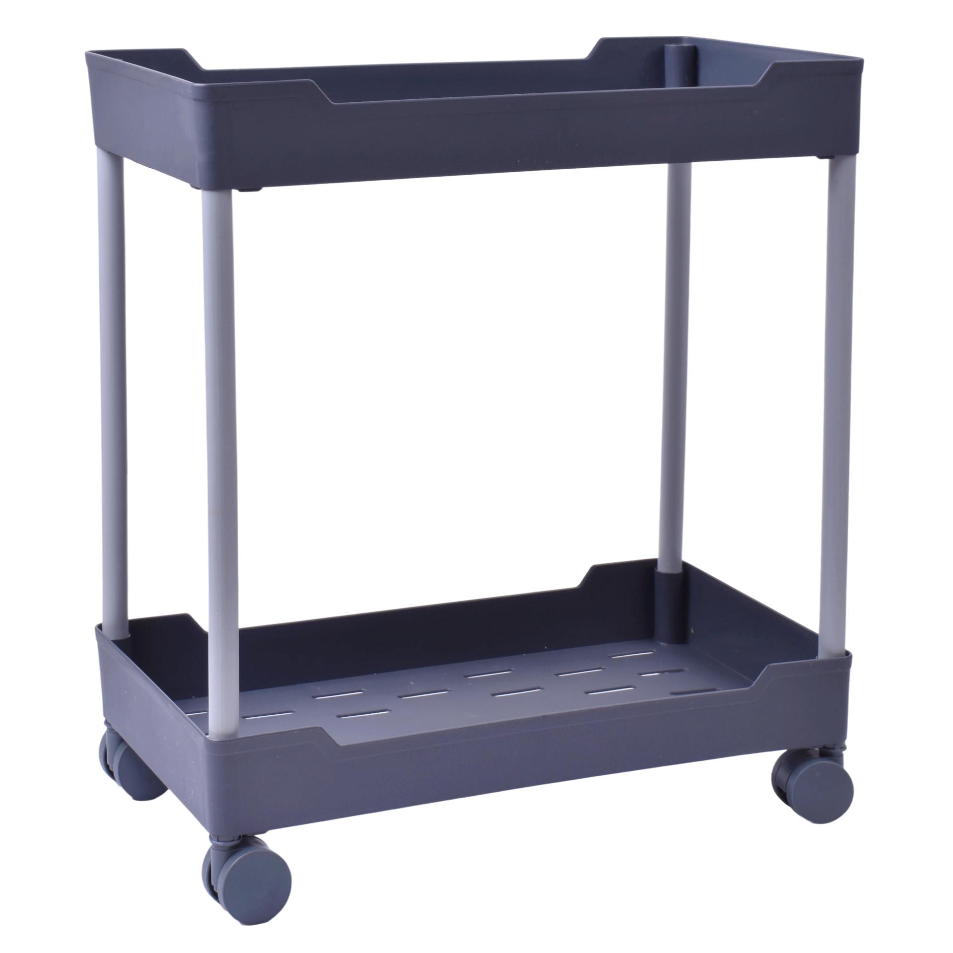 ESTANTE 2 PISOS C/RODA 38X40CM LV-402 CX12