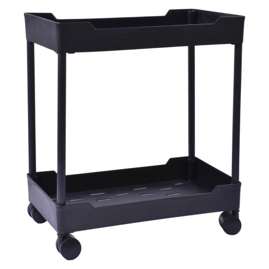ESTANTE 2 PISOS C/RODA 38X40CM LV-402 CX12