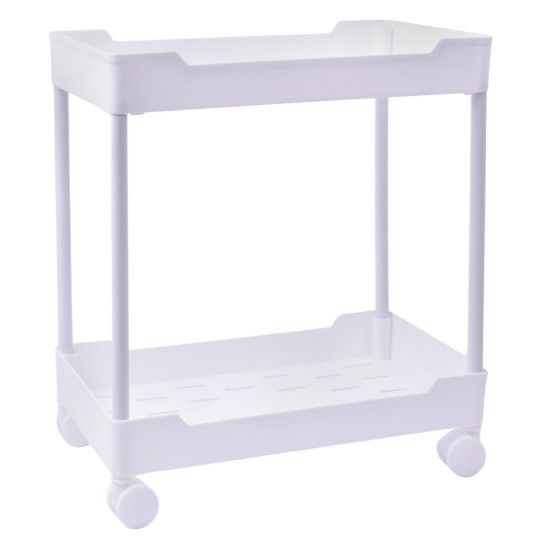 ESTANTE 2 PISOS C/RODA 38X40CM LV-402 CX12