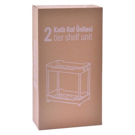 ESTANTE 2 PISOS C/RODA 38X40CM LV-402 CX12