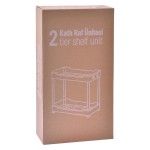 ESTANTE 2 PISOS C/RODA 38X40CM LV-402 CX12
