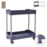 ESTANTE 2 PISOS C/RODA 38X40CM LV-402 CX12
